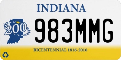 IN license plate 983MMG