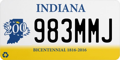 IN license plate 983MMJ