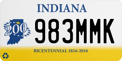 IN license plate 983MMK