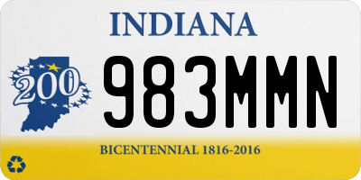 IN license plate 983MMN