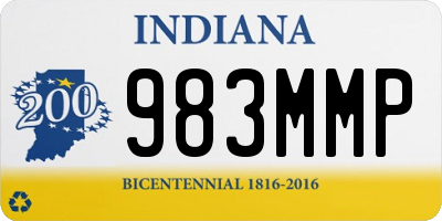 IN license plate 983MMP