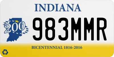 IN license plate 983MMR