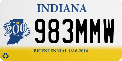 IN license plate 983MMW