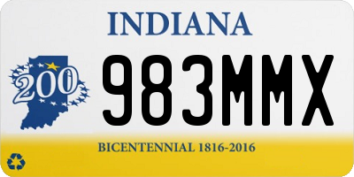 IN license plate 983MMX