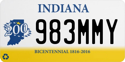 IN license plate 983MMY