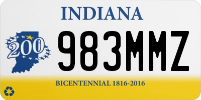 IN license plate 983MMZ