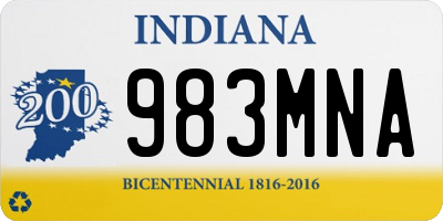 IN license plate 983MNA