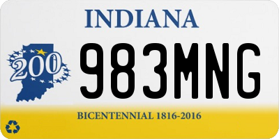 IN license plate 983MNG