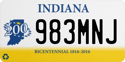 IN license plate 983MNJ