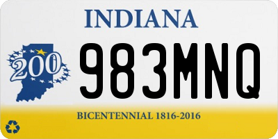 IN license plate 983MNQ