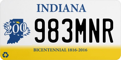 IN license plate 983MNR