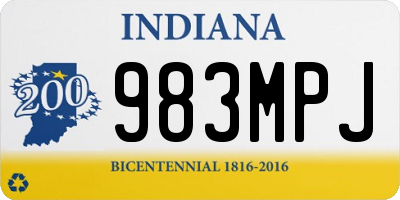 IN license plate 983MPJ