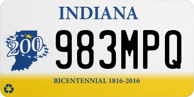 IN license plate 983MPQ