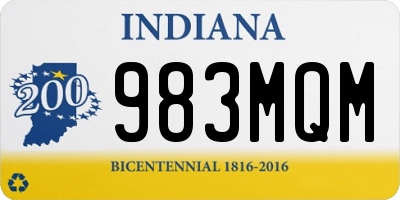 IN license plate 983MQM