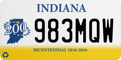 IN license plate 983MQW