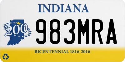 IN license plate 983MRA