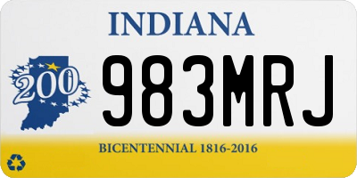 IN license plate 983MRJ