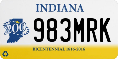 IN license plate 983MRK