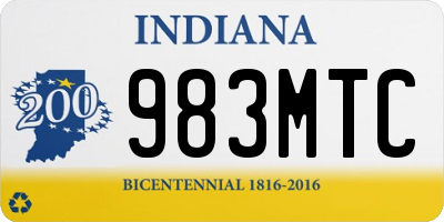 IN license plate 983MTC