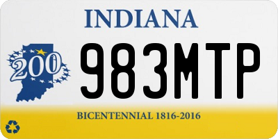 IN license plate 983MTP