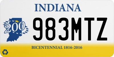 IN license plate 983MTZ