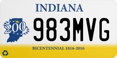 IN license plate 983MVG