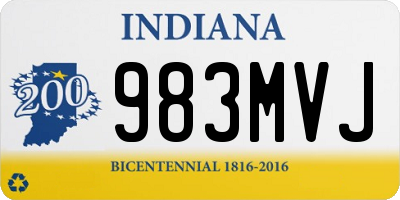 IN license plate 983MVJ