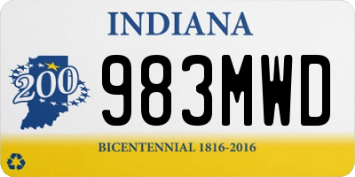 IN license plate 983MWD