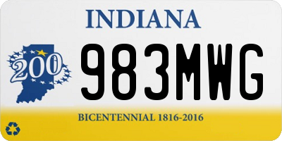 IN license plate 983MWG