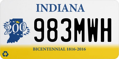 IN license plate 983MWH