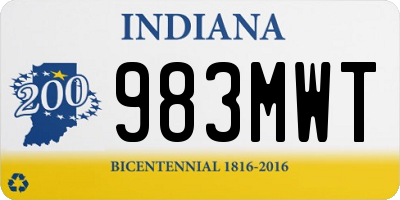 IN license plate 983MWT