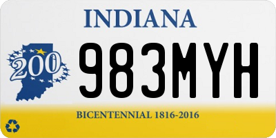 IN license plate 983MYH