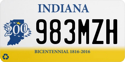 IN license plate 983MZH