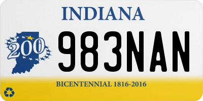IN license plate 983NAN