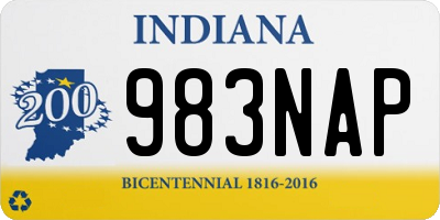 IN license plate 983NAP