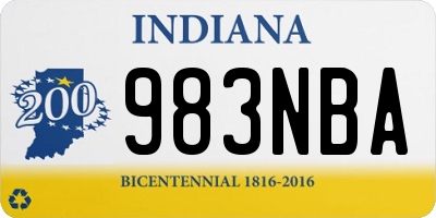IN license plate 983NBA