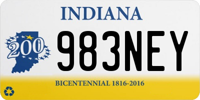 IN license plate 983NEY
