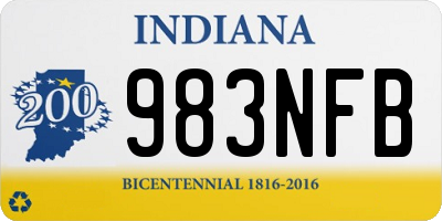 IN license plate 983NFB