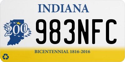 IN license plate 983NFC