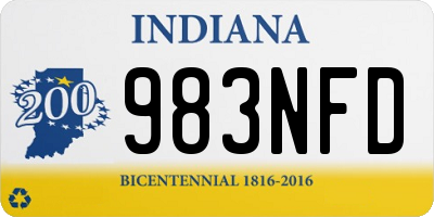 IN license plate 983NFD