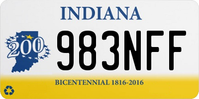IN license plate 983NFF