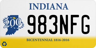 IN license plate 983NFG