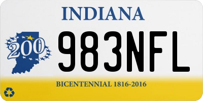 IN license plate 983NFL