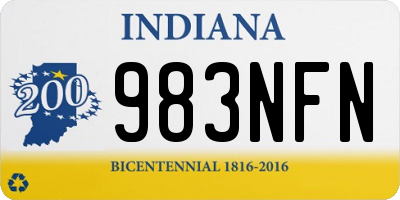 IN license plate 983NFN