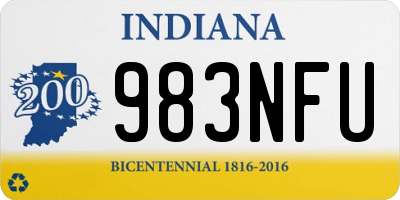 IN license plate 983NFU