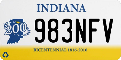 IN license plate 983NFV