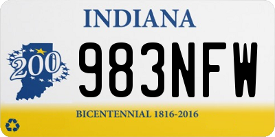 IN license plate 983NFW
