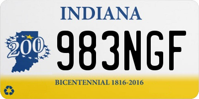 IN license plate 983NGF