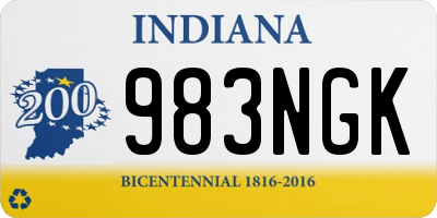 IN license plate 983NGK