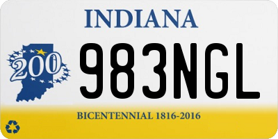 IN license plate 983NGL